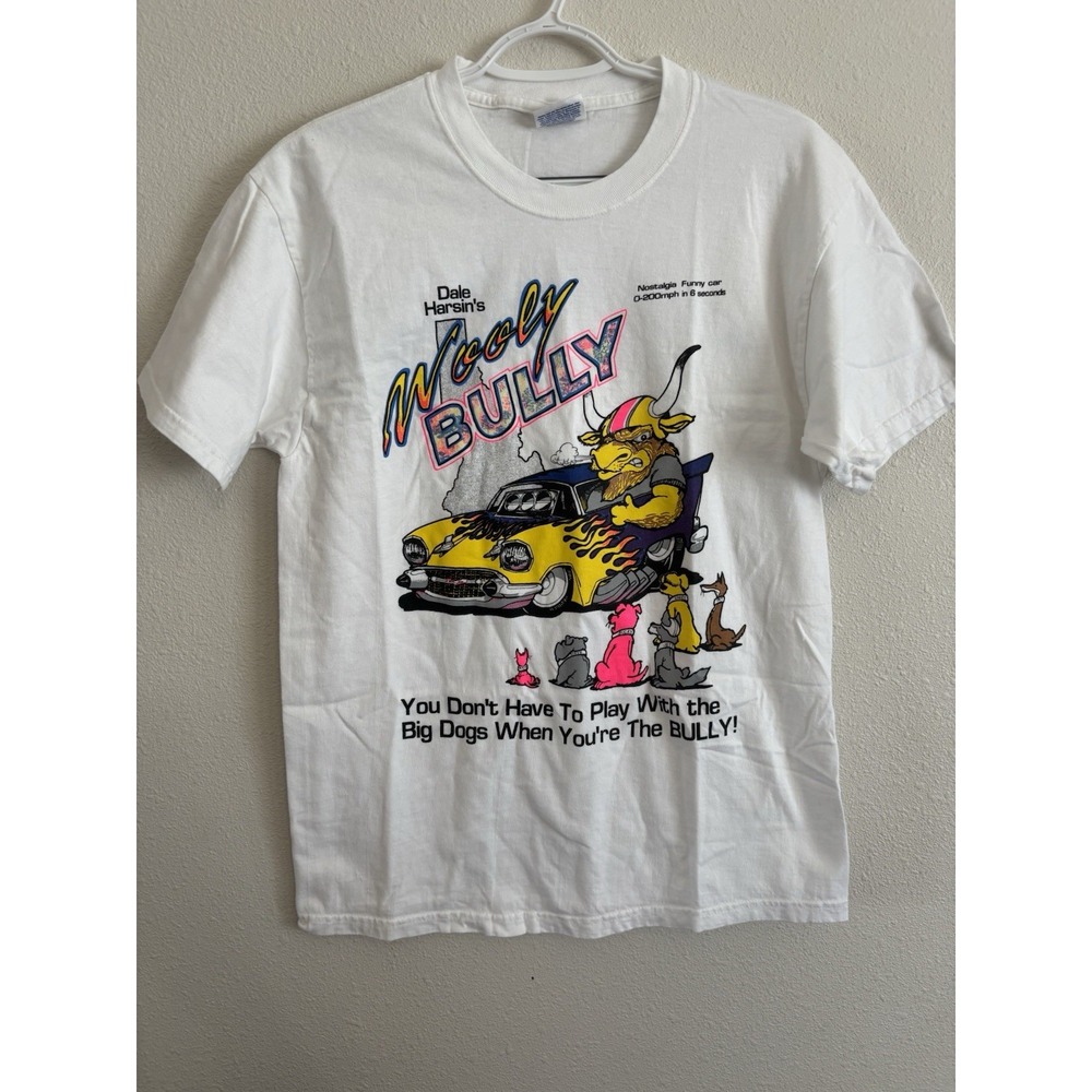 Vintage Dale Harsin's Wooly Bully Drag Racing T Shirt M Hanes USA